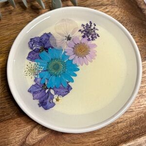 Handmade Floral Ring Dish